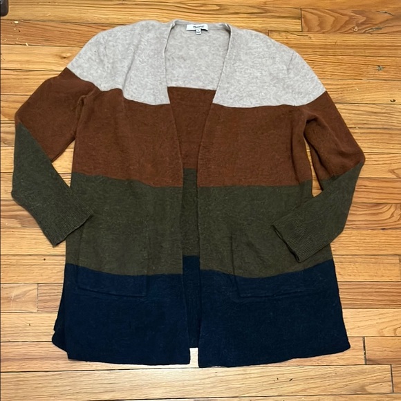 Madewell Kent Wide Stripe Cardigan - Picture 3 of 6